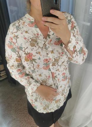 Блуза в цветочек h&m