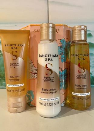 Британія 🇬🇧 sanctuary spa набір для тіла гель, скраб, лосьйон