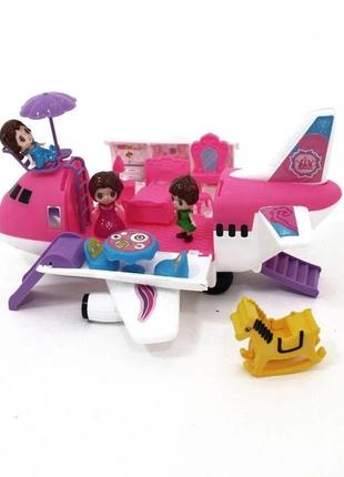 Дитячий літак з набором та фігурками для дівчаток t013-a2 фото