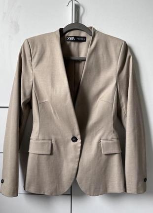 Пиджак жакет zara зара4 фото
