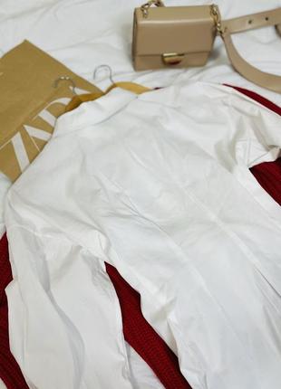 Белое платье рубашка made in italy zara7 фото