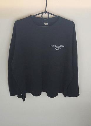 Світшот, кофта чоловіча, чорна xl