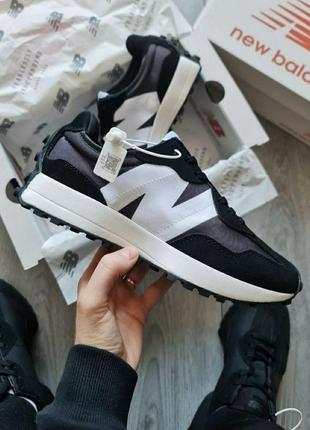 Мужские кроссовки new balance 327 black/white