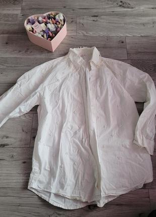 Рубашка с жемчугом м-л