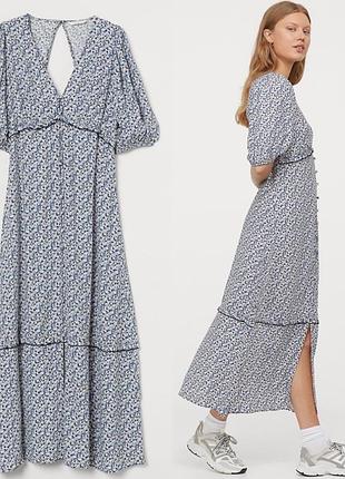 Фантастична сукня з відкритою спинкою /квітковий принт h&m