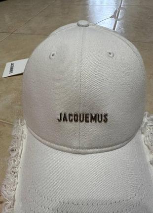 Люксова кепка з бірками в стилі jacquemus6 фото