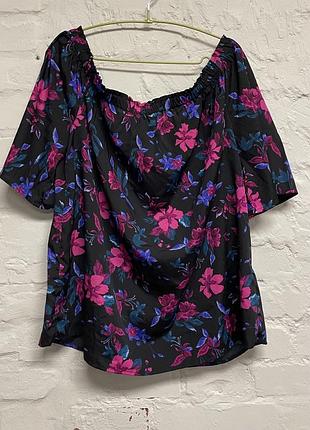 Легенька блуза з квітковим принтом