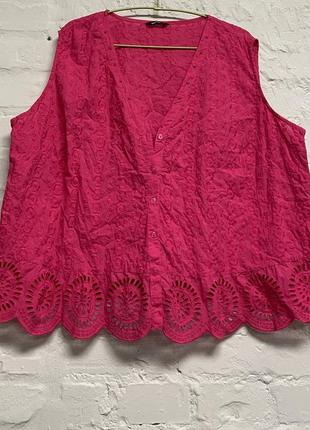 Яскраво рожевий топ великого розміру