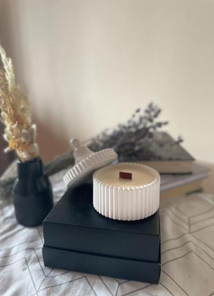 Свічка із соєвого воску скриня