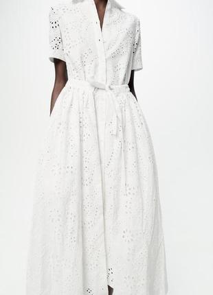 Zara -60% 💛 сукня етно вишивка розкішна котон стильна s, m, l, xl