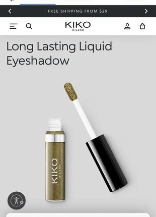 Kiko milano стійкі рідкі тіні для повік kiko milano long lasting liquid eyeshadow 06 jungle green7 фото