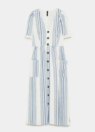 Платье zara лён