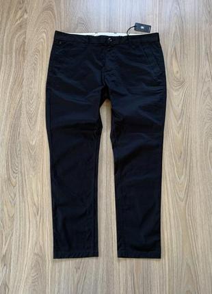 Чоловічі чорні базові штани чиноси g-star raw bronson slim chino