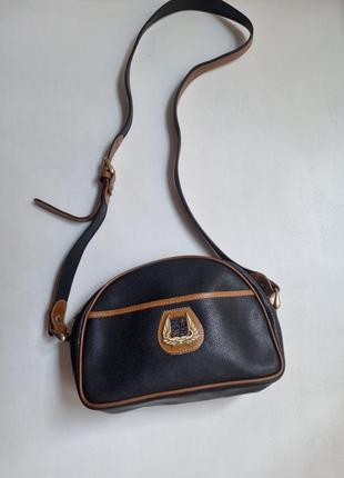 Люксова сумка lancel, шкіряна сумка вінтаж, сумка кросбоді, вінтажна сумка, сумочка lancel5 фото