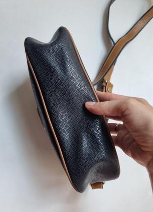 Люксова сумка lancel, шкіряна сумка вінтаж, сумка кросбоді, вінтажна сумка, сумочка lancel3 фото