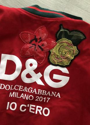 Женский бомбер SZORTY dolce & gabbana4 фото