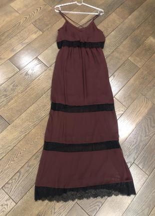 Шикарное длинное платье h&m