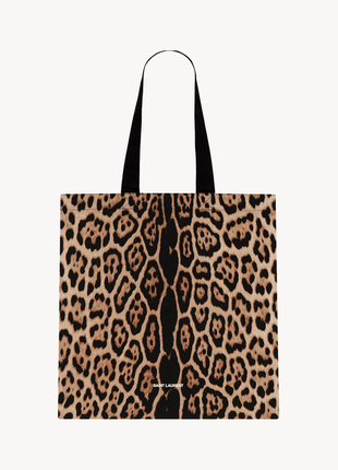 Леопардовий шопер ysl saint laurent leopard totebag