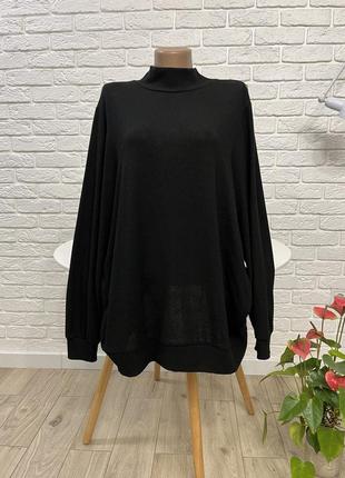 Нарядный саэтрик джемпер пуловер черного цвета р 50-52 бренд "next"1 фото