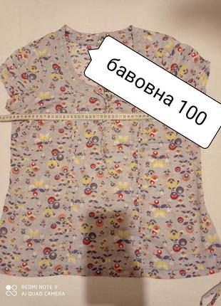 32 блуза mantaray бавовняна тонка легка