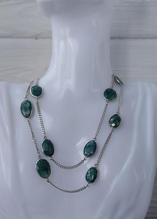 Намисто зі смарагдом, намисто намиста натуральний смарагд. індія!