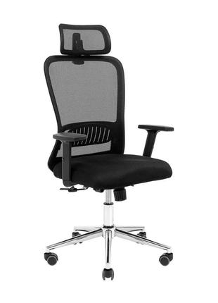 Кресло эксперт хром m-2 (anyfix) сетка черная