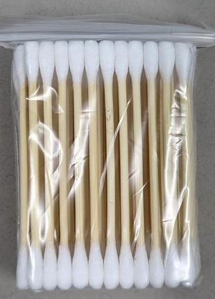 Ватные палочки 60 шт ушные бамбуковые палочки (прочные, натуральные)2 фото