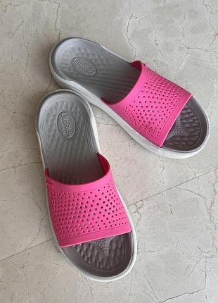 Кроксы шлепанцы crocs literide slide
