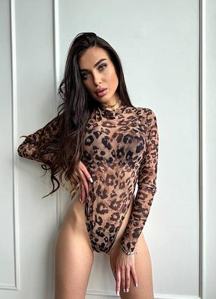 Роскошное леопардовое боди