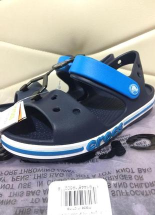 Крокс баябенд сандалі дитячі сині crocs kids bayaband sandal navy4 фото