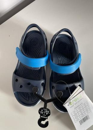 Крокс баябенд сандалі дитячі сині crocs kids bayaband sandal navy5 фото