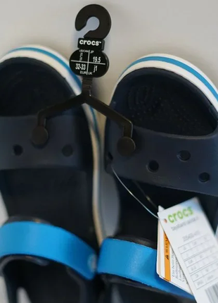 Крокс баябенд сандалі дитячі сині crocs kids bayaband sandal navy7 фото