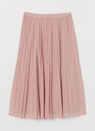 Новая плиссированная юбка миди h&m