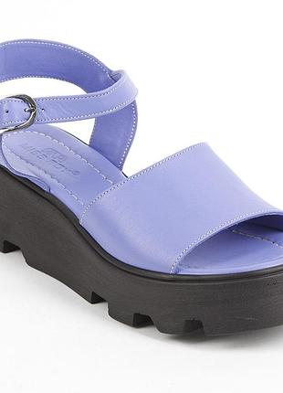 Босоножки женские кожаные 340166 р.37 (24) fashion синий