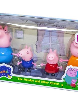 Игровой набор свинка -4 фигурки