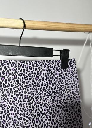 Юбка юбка юбка в леопардовый анималистичный принт5 фото