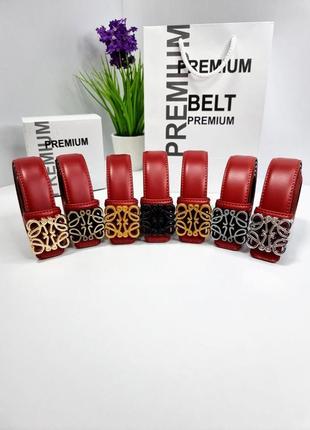 Ремень пояс женский кожаный в стиле loewe / ремень пояс женский кожаный в стиле loewe