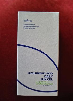 Сонцезахисний крем-гель з гіалурованою кислотою isntree hyaluronic acid daily sun gel spf 30+ pa++++