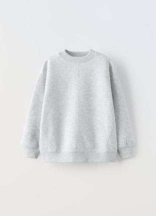 Світшот для дівчинки zara сірий 9 10 11 12 років