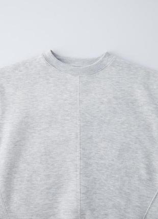 Світшот для дівчинки zara сірий 9 10 11 12 років4 фото