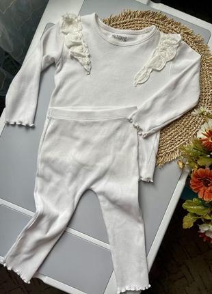 Комплект, набір, лосини , в рубчик