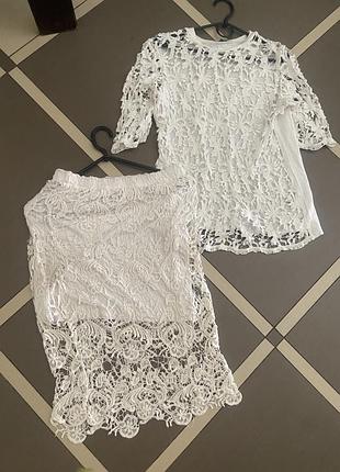 Гипюровый костюм