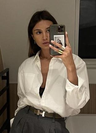 Базова біла рубашка від h&m