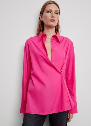 Блуза малинова massimo dutti