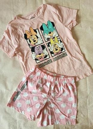 Костюм для девочка минные маус 7-8 лет (футболка и шорты) костюм летний 6817