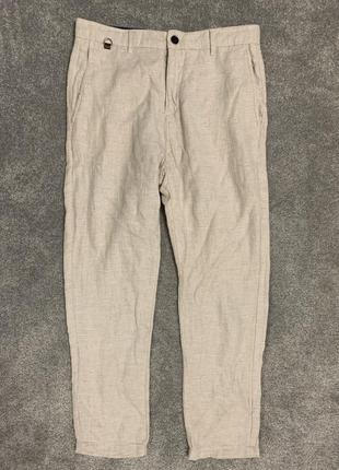 Штани чоловічі льняні zara man