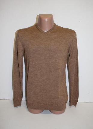 Кофта, джемпер h&m с v-образным вырезом, merino wool