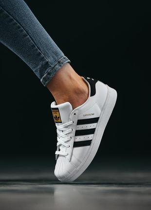 Чоловічі кросівки adidas superstar white black 40-41-42-43-44-45