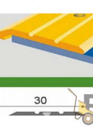 Поріжок для підлоги кск-профіль 30 мм 1,8 м горіх лісовий п1