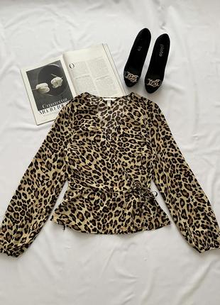 Блуза в леопардовий принт h&m4 фото